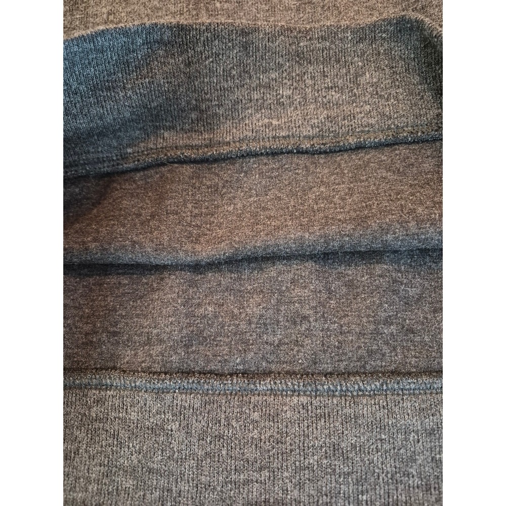 Lands End Mens Quarter Zip Pullover Sweater Gray Heather L 42-44 Cotton Blend - Picture 6 of 10